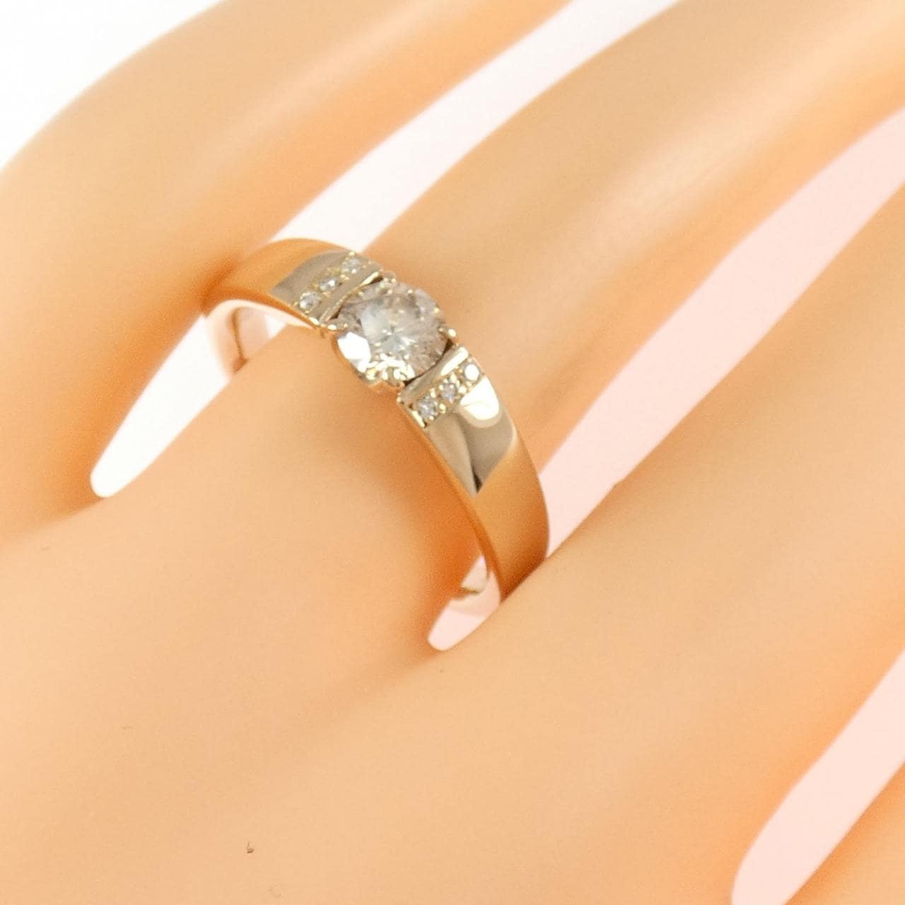K18PG ダイヤモンド リング 0.50CT