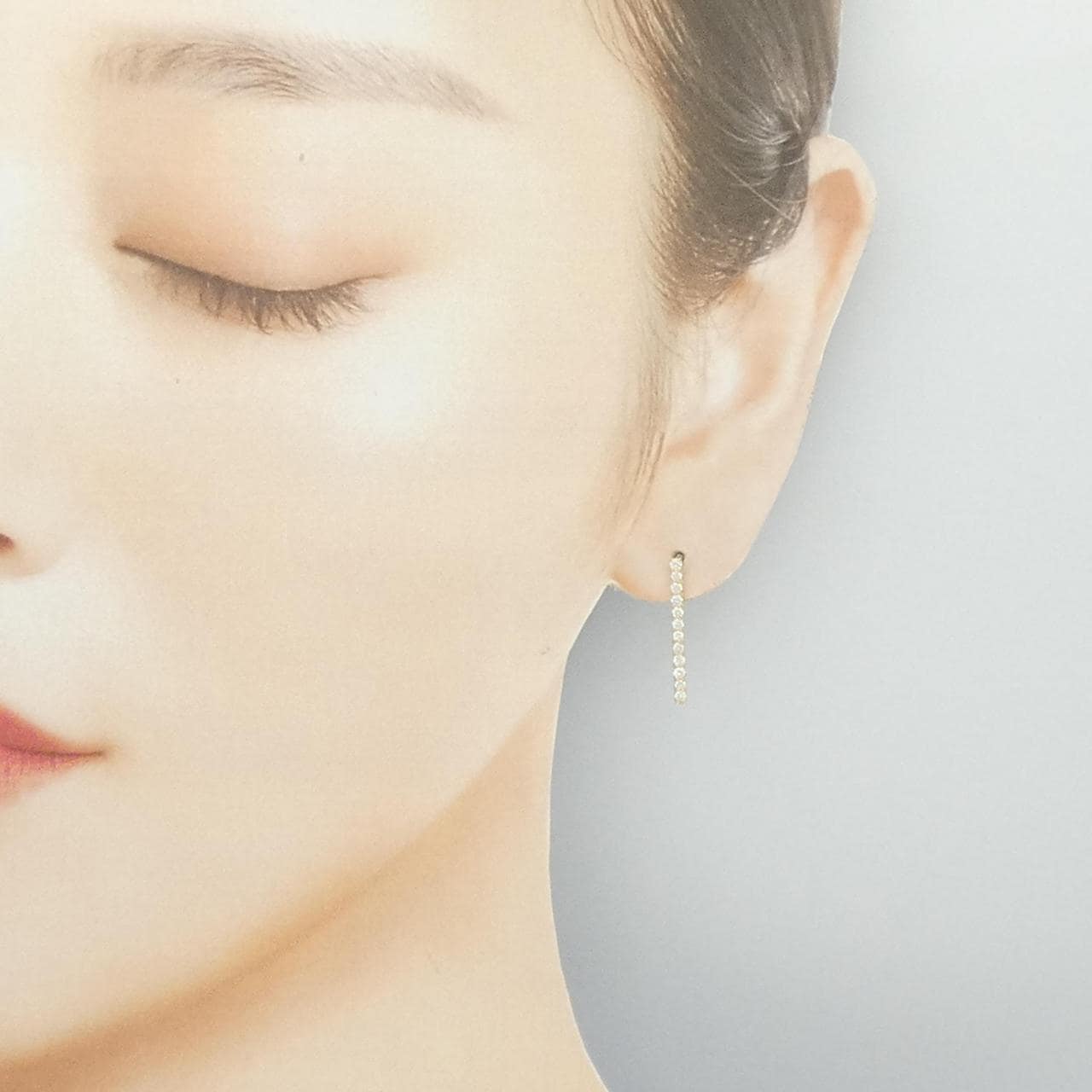 [再加工款] K18YG钻石耳环0.40CT