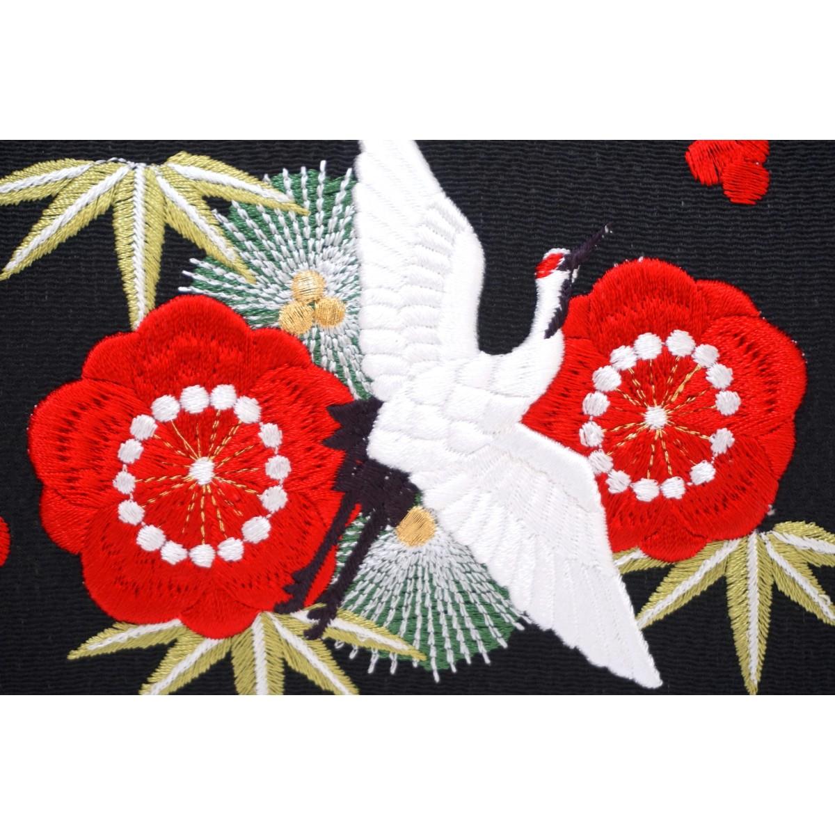 【新品】バッグ　松竹梅と鶴