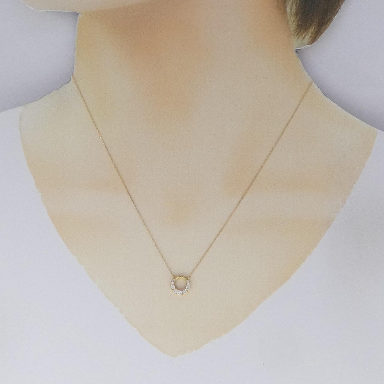 K18YG ダイヤモンド ネックレス 0.20CT