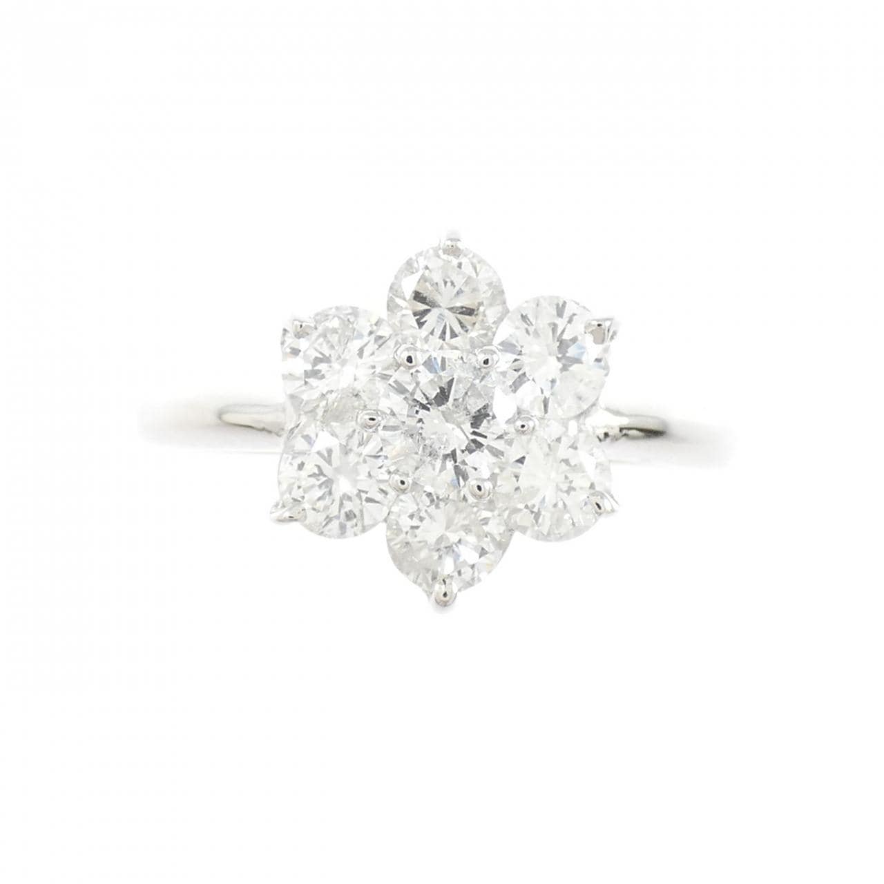 PT900 フラワー ダイヤモンド リング 1.00CT