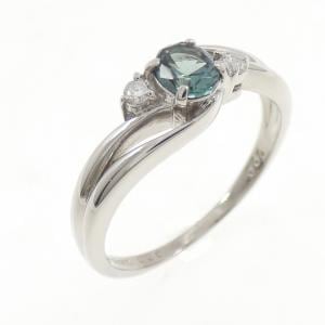 クレサンベール 合成アレキサンドライト リング 0.36CT