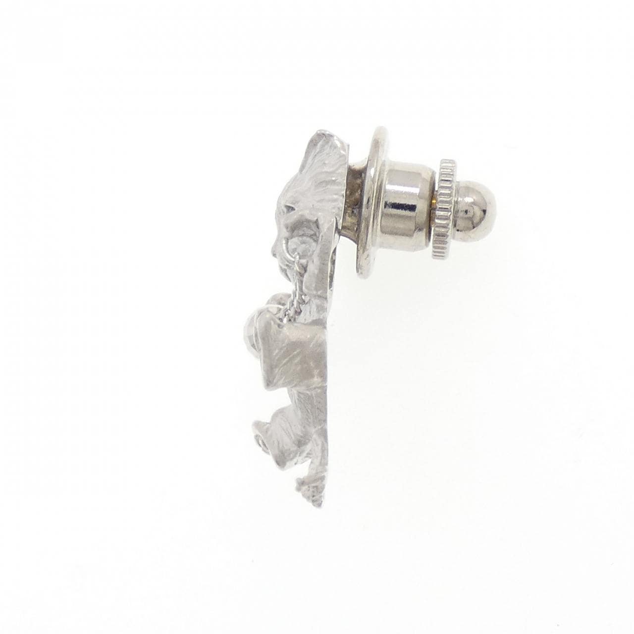 K18WG サファイヤ ブローチ 0.08CT
