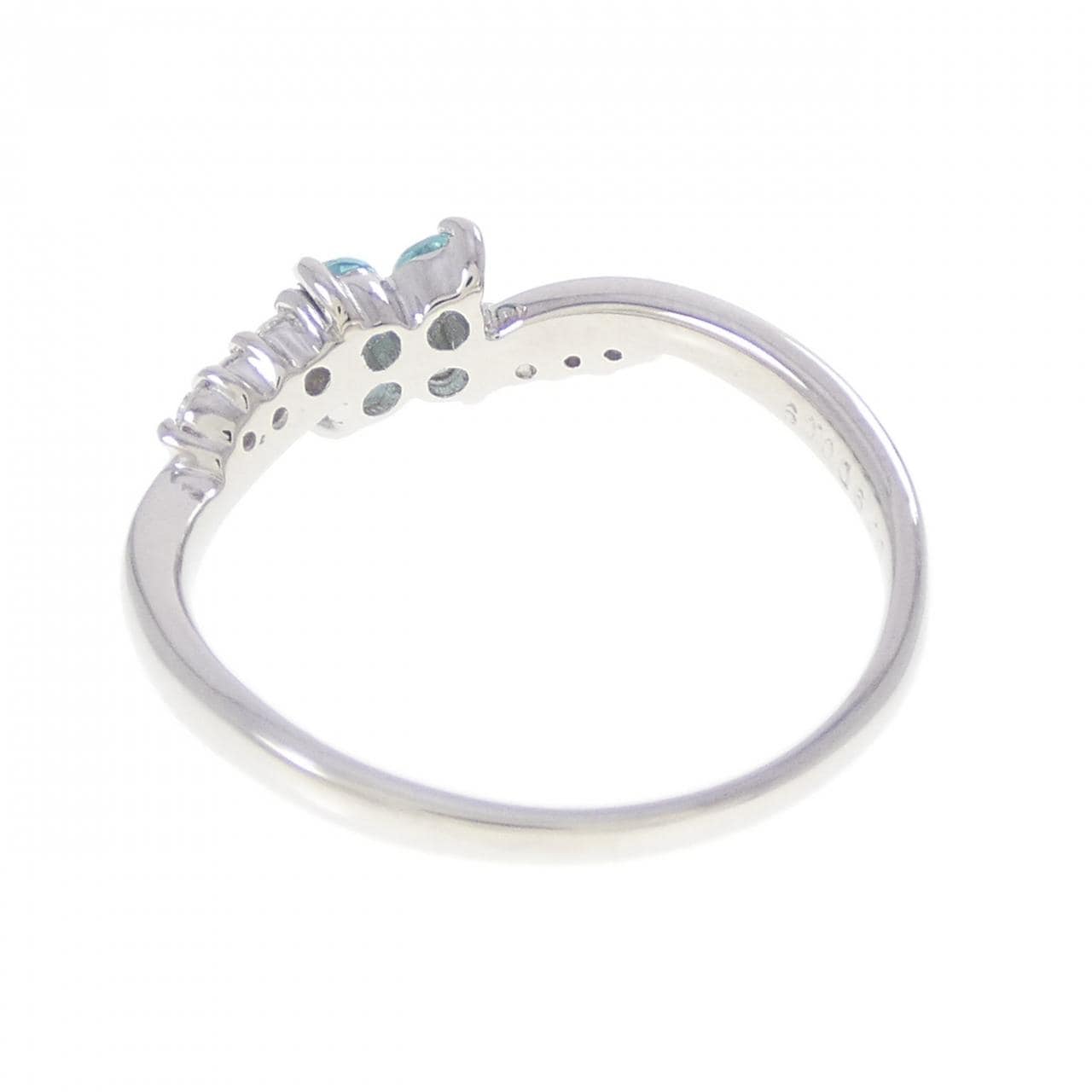 PT900 フラワー トルマリン リング 0.19CT