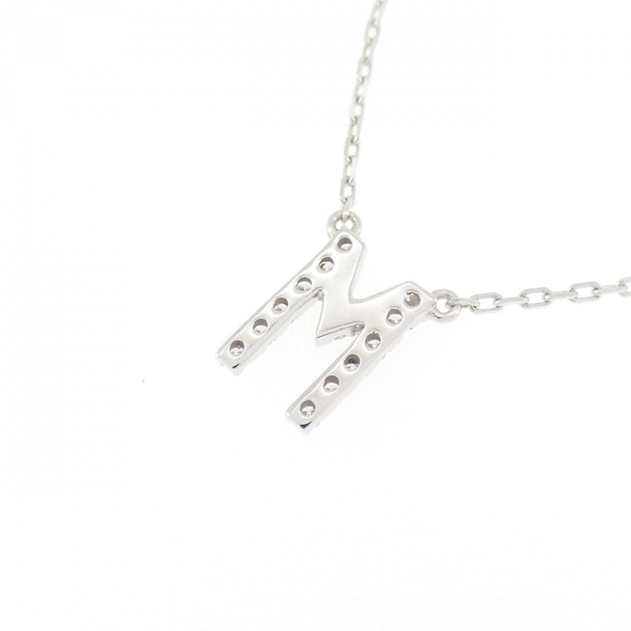 アーカー イニシャル ネックレス 0.06CT