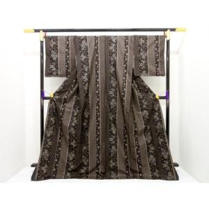 紬　九マルキ　証紙付　身幅２Ｌ寸【本場奄美大島紬】