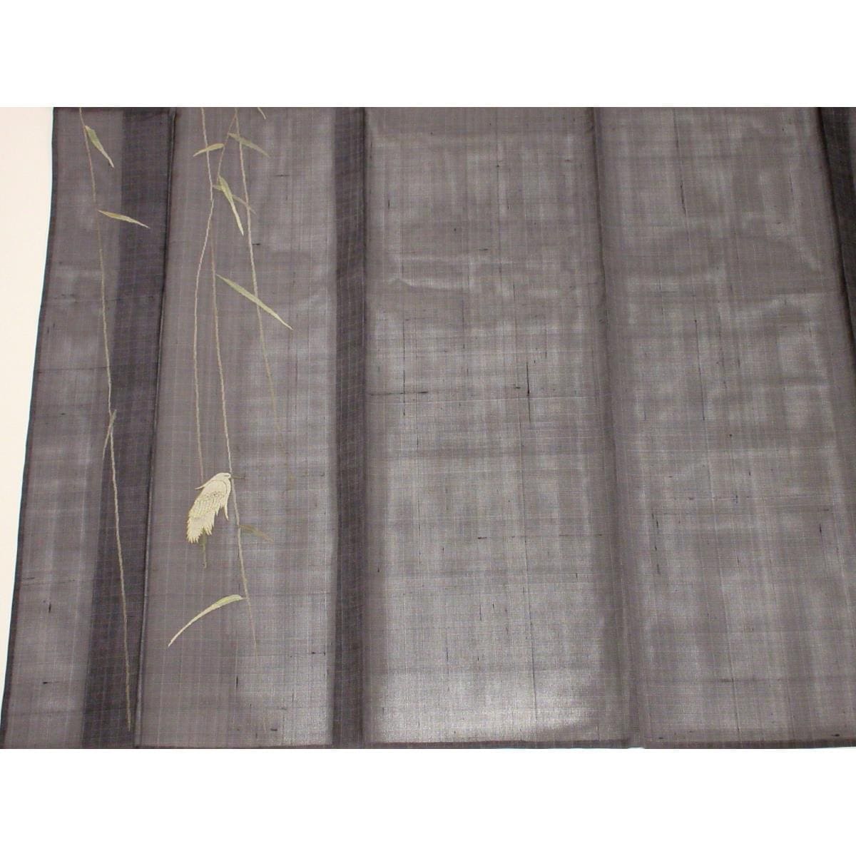 【未使用品】単衣　紗紬訪問着　釉彩紬【山口美術織物】