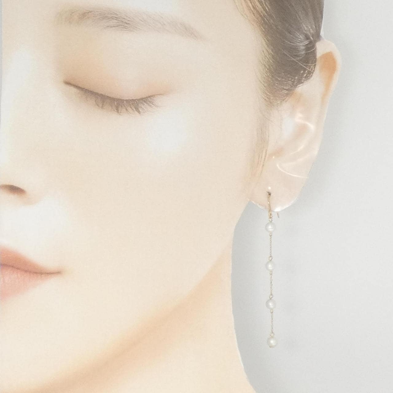 K10YG freshwater pearl earrings