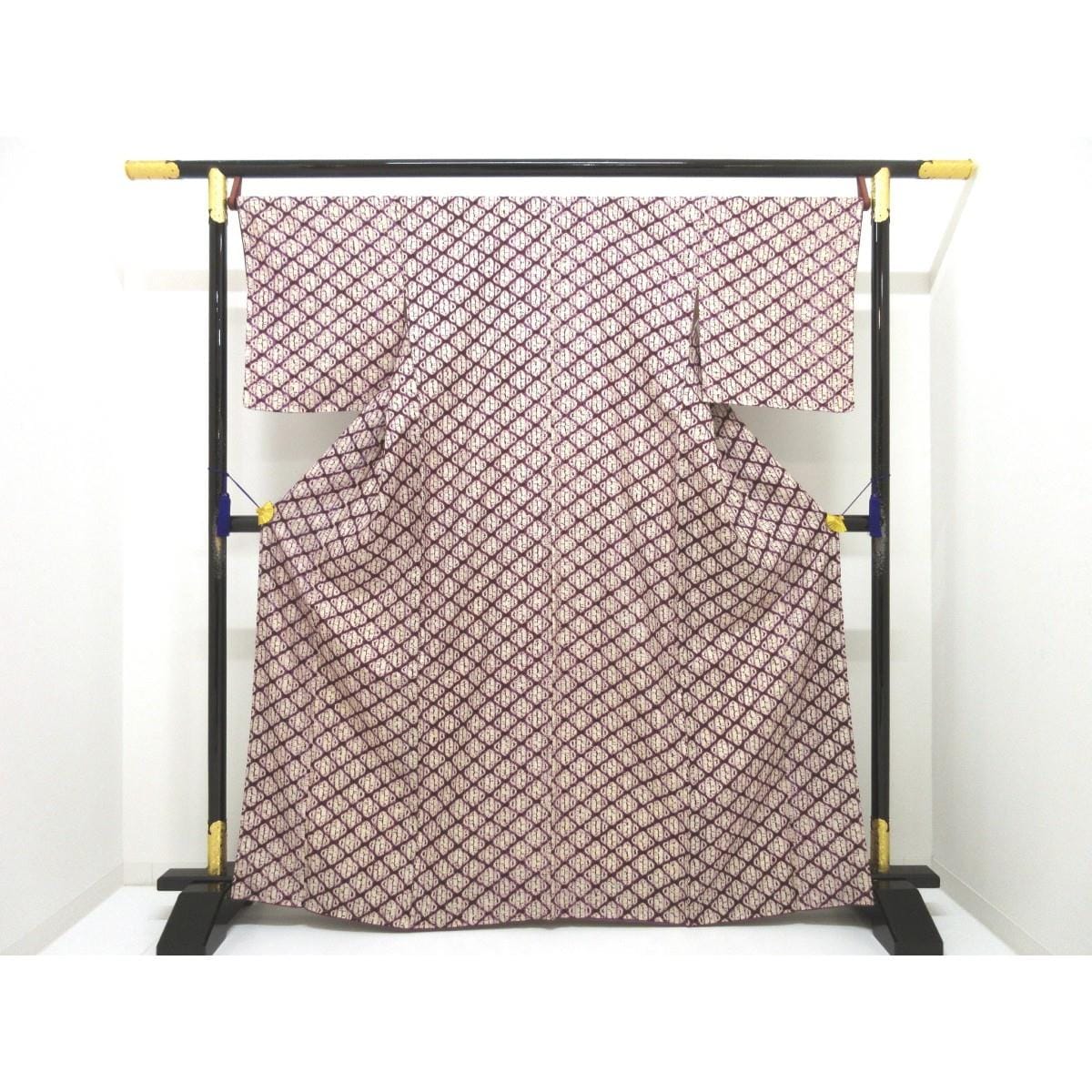 【未使用品】紬【紫根染】