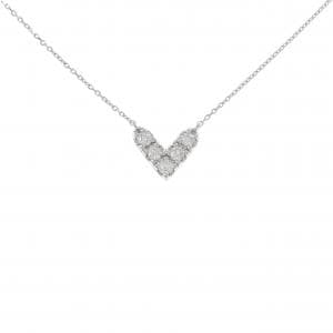 K18WG ダイヤモンド ネックレス 0.20CT