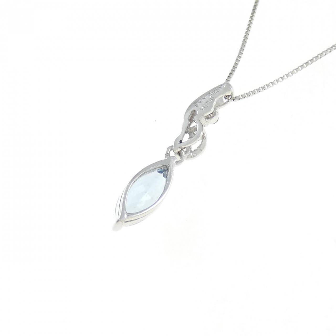 PT900/PT850 Aquamarine Necklace 0.60CT