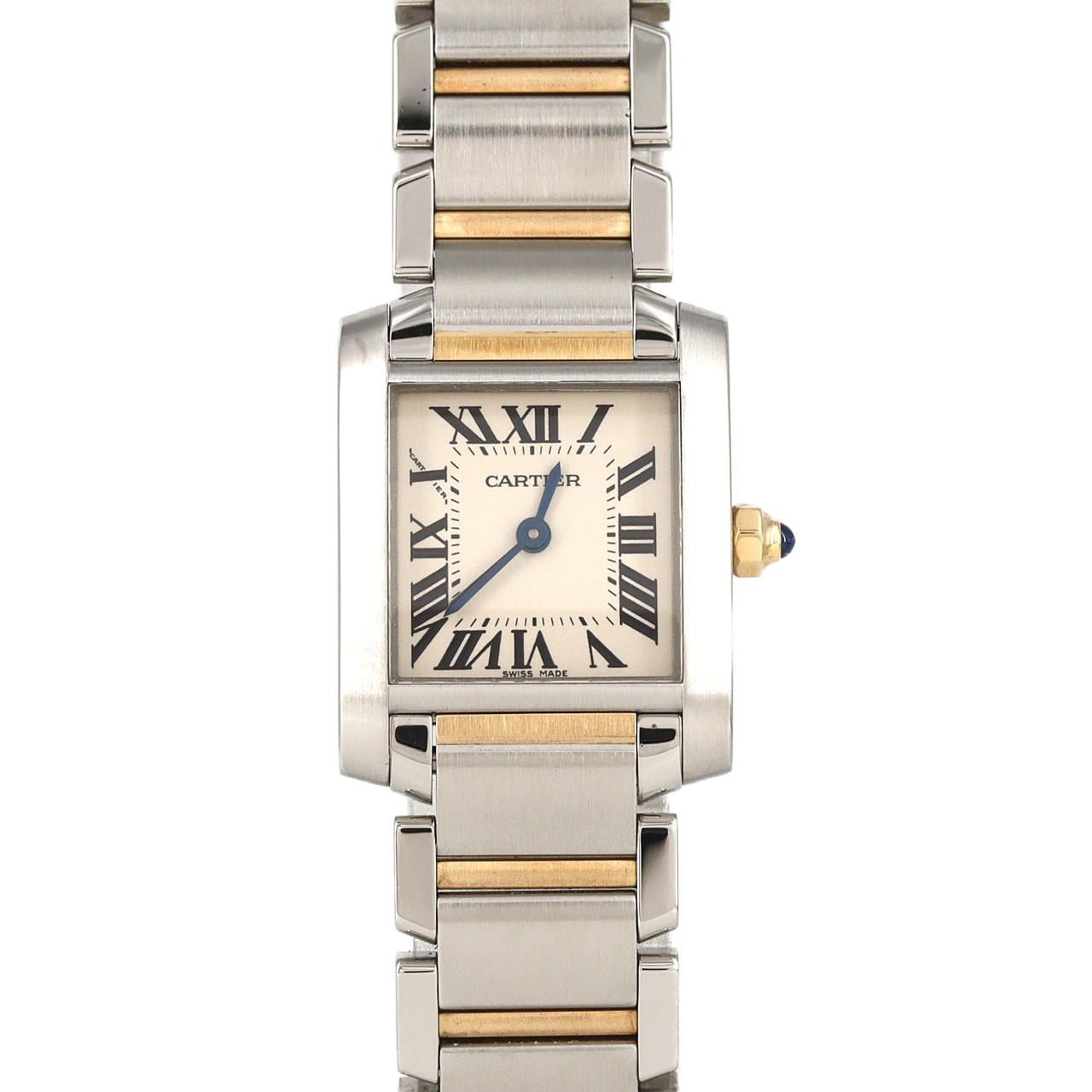 カルティエ タンクフランセーズSM コンビ W51007Q4 SSxYG クォーツ
