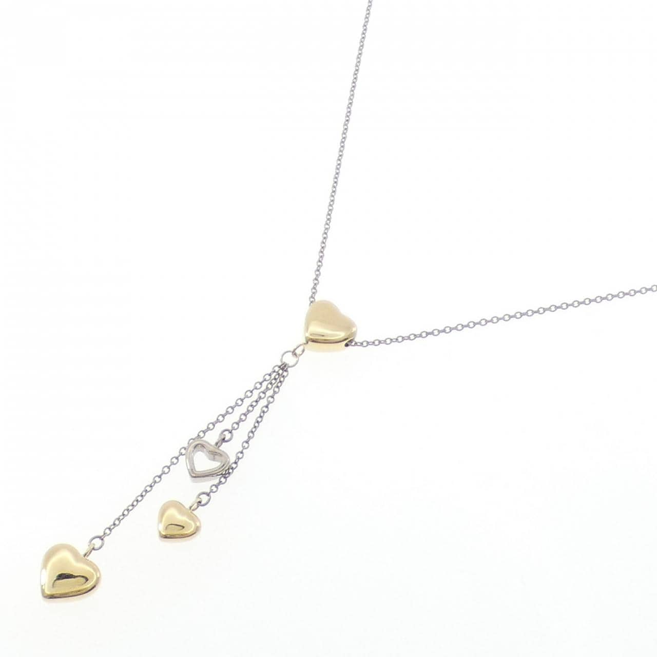 ティファニー 750WG/750YG ネックレス