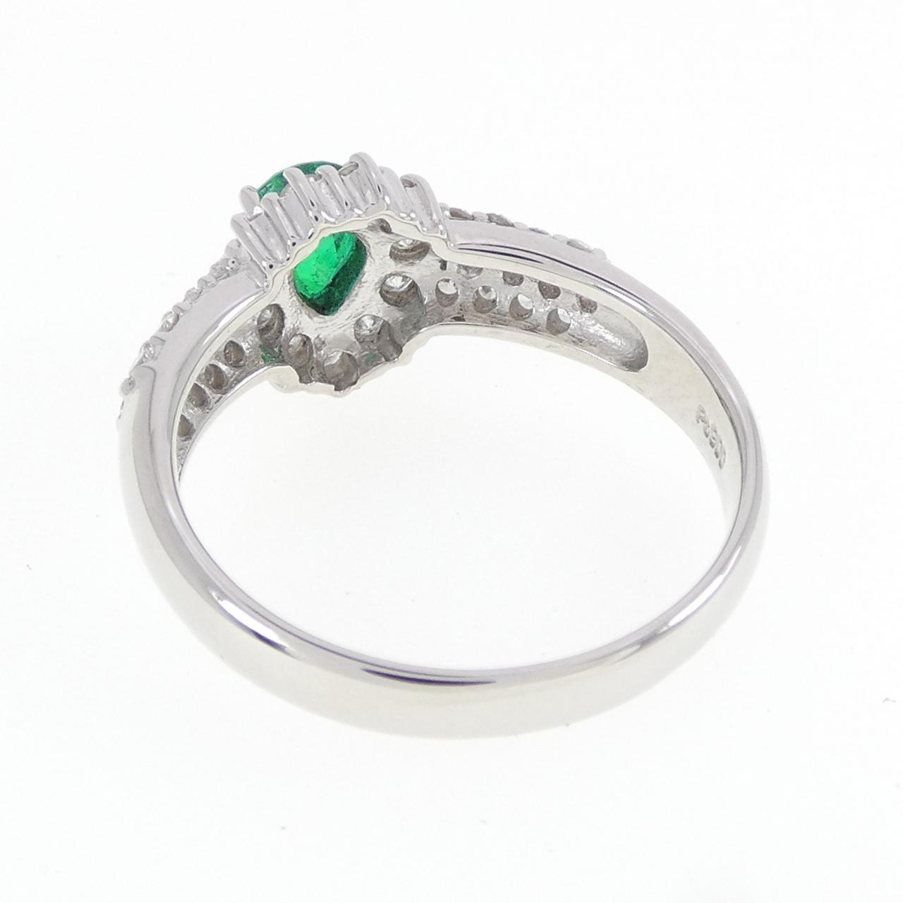 PT900 エメラルド リング 0.50CT