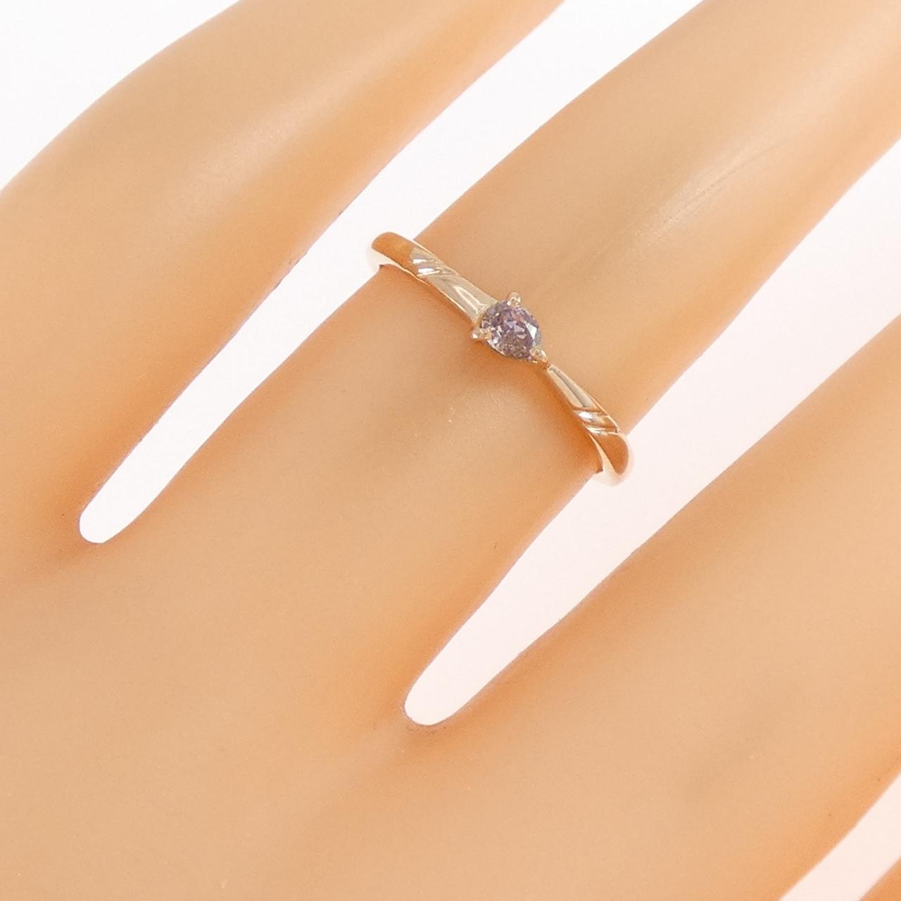 K18PG ピンクダイヤモンド リング 0.09CT