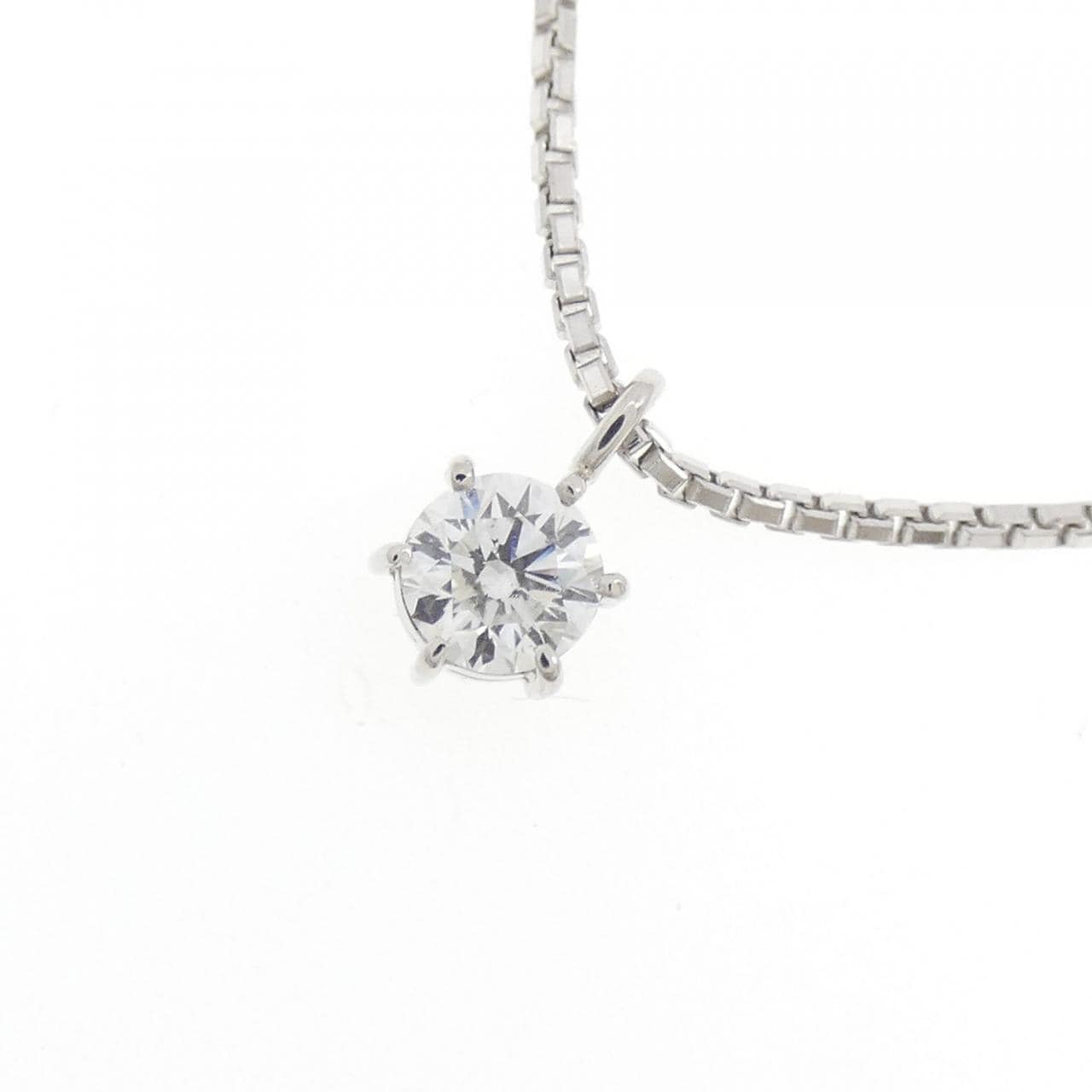 PT850鑽石項鍊 0.301克拉 F色 SI1淨度 VG