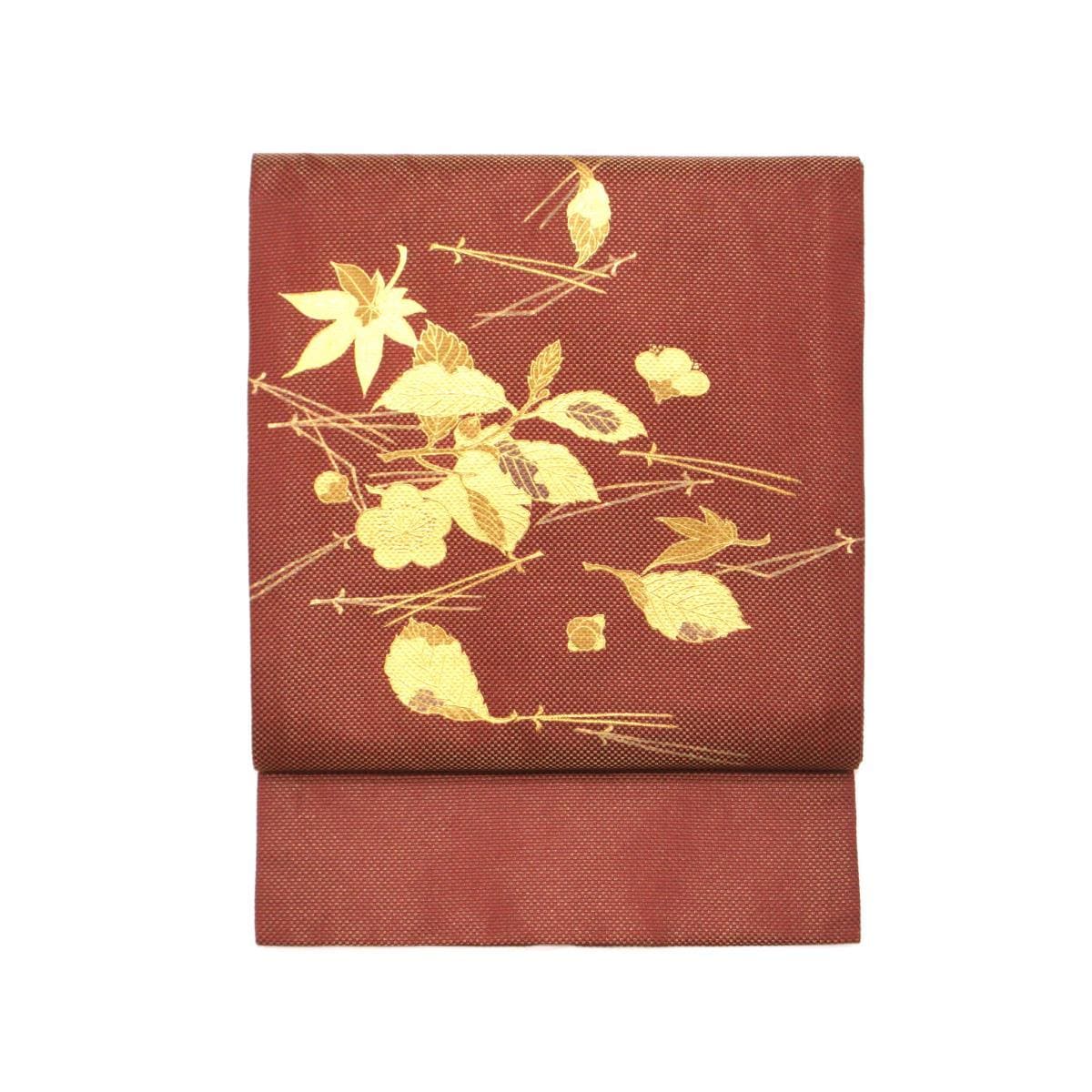 名古屋帯　金彩友禅