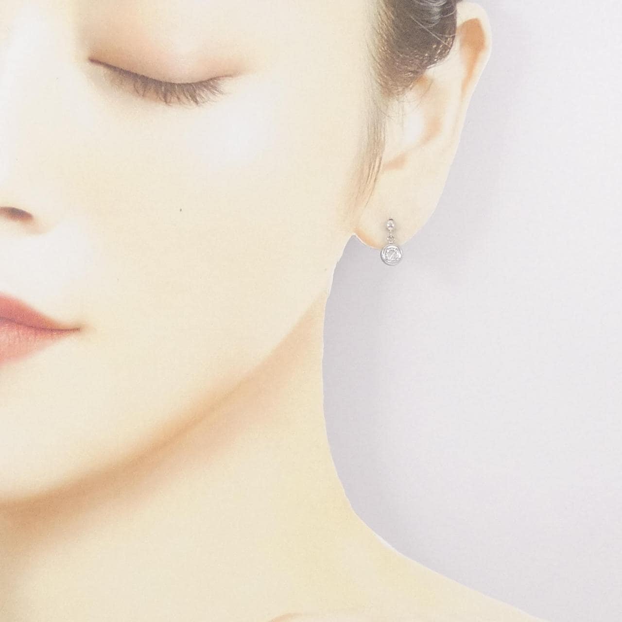 PT ダイヤモンド ピアス 0.30CT