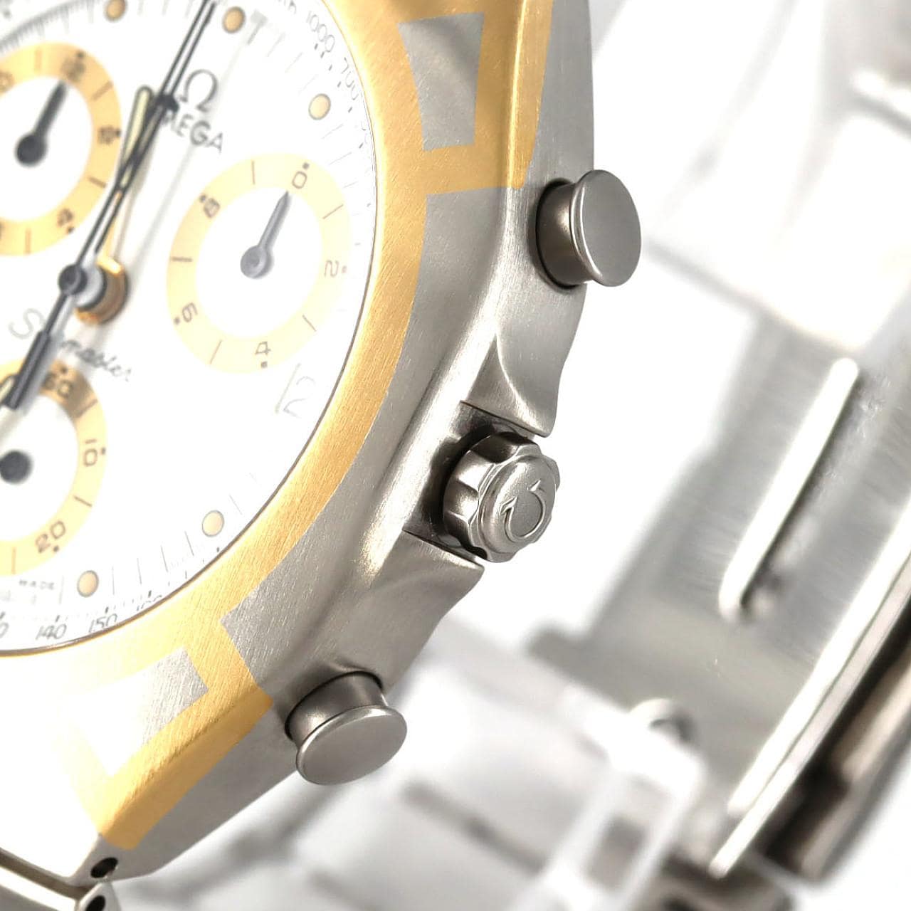 オメガ シーマスターポラリスクロノグラフ GPコンビ 386.1031 SSxGP クォーツ