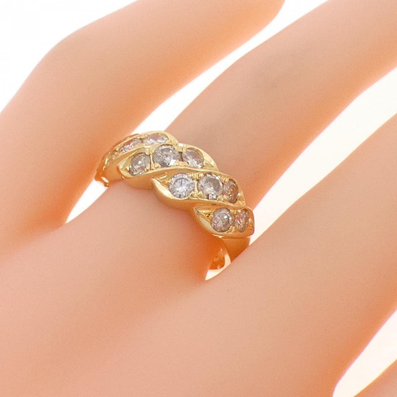 K18YG ダイヤモンド リング 1.00CT