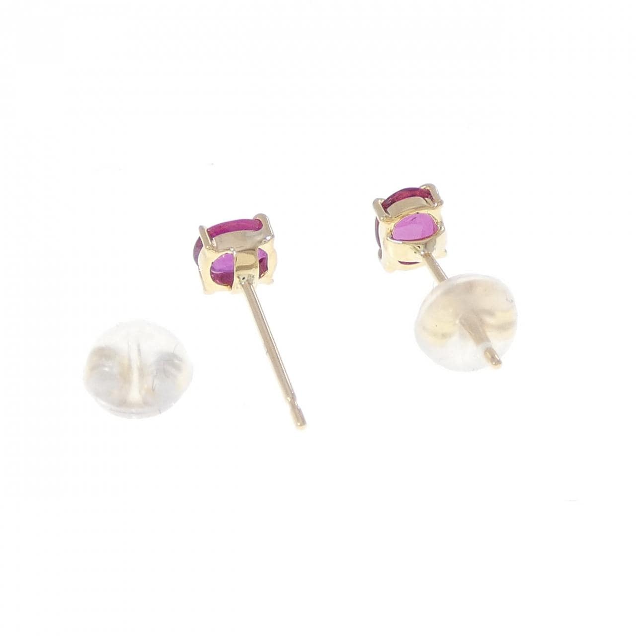 K18YG ルビー ピアス