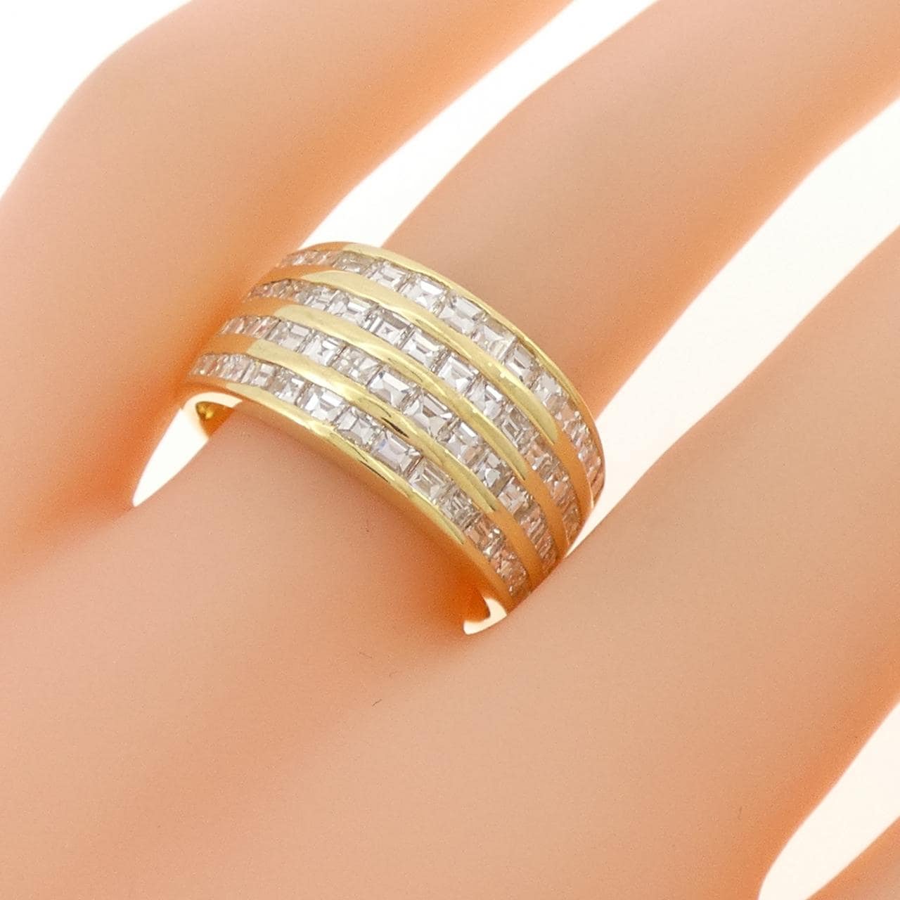 K18YG ダイヤモンド リング 1.77CT