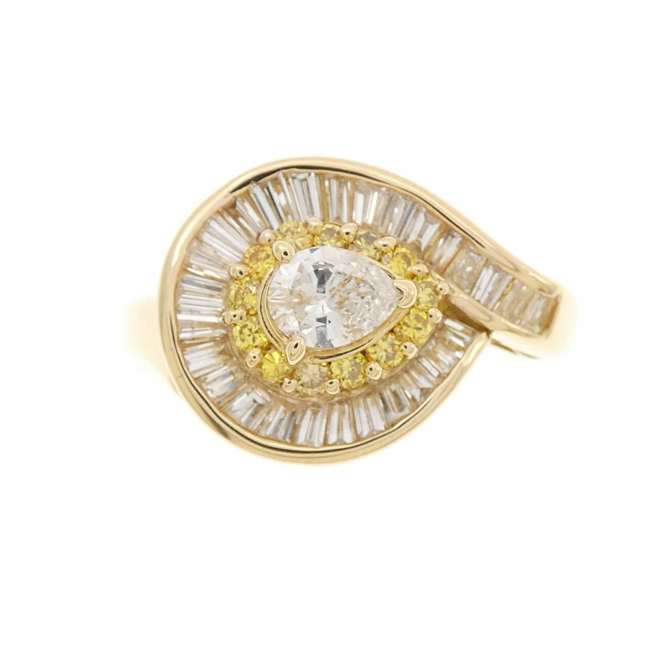 K18YG ダイヤモンド リング 0.28CT