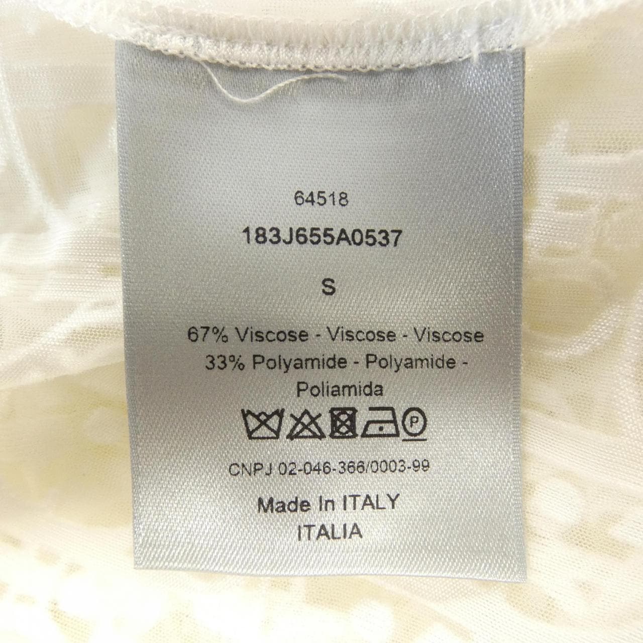 ディオール DIOR 183J655A0537 トップス
