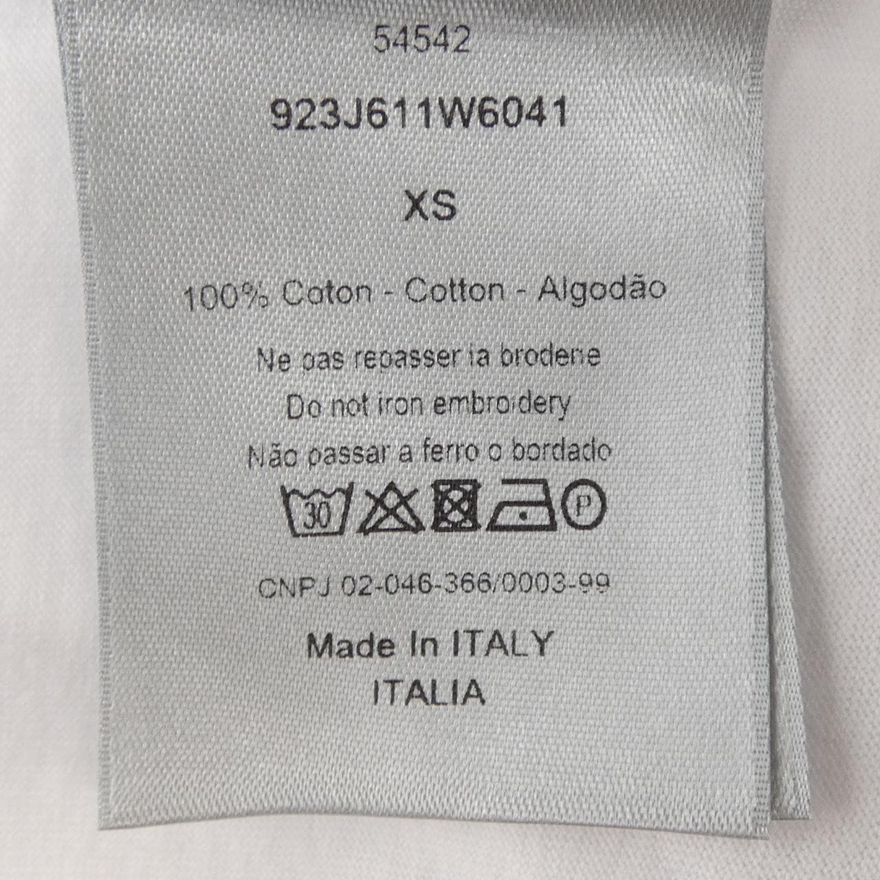 ディオール DIOR カウズ KAWS BEE刺繍 923J611W6041 Tシャツ