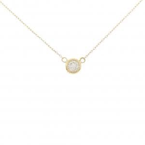 K18YG ソリティア ダイヤモンド ネックレス 0.20CT