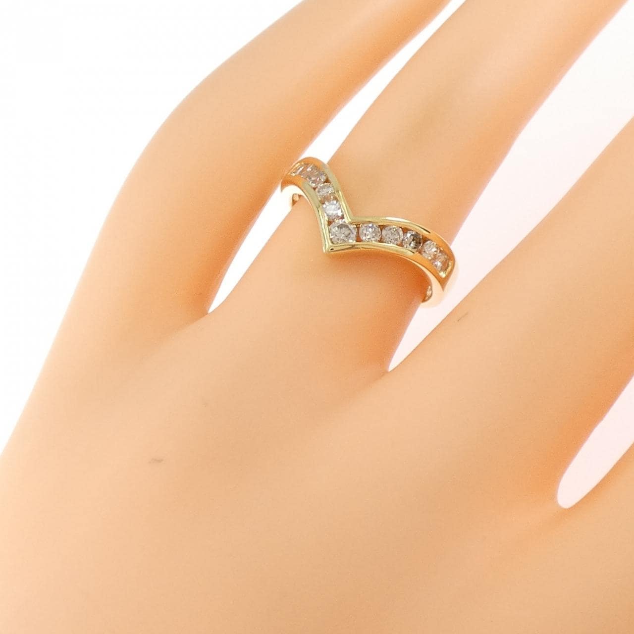 750YG ダイヤモンド リング