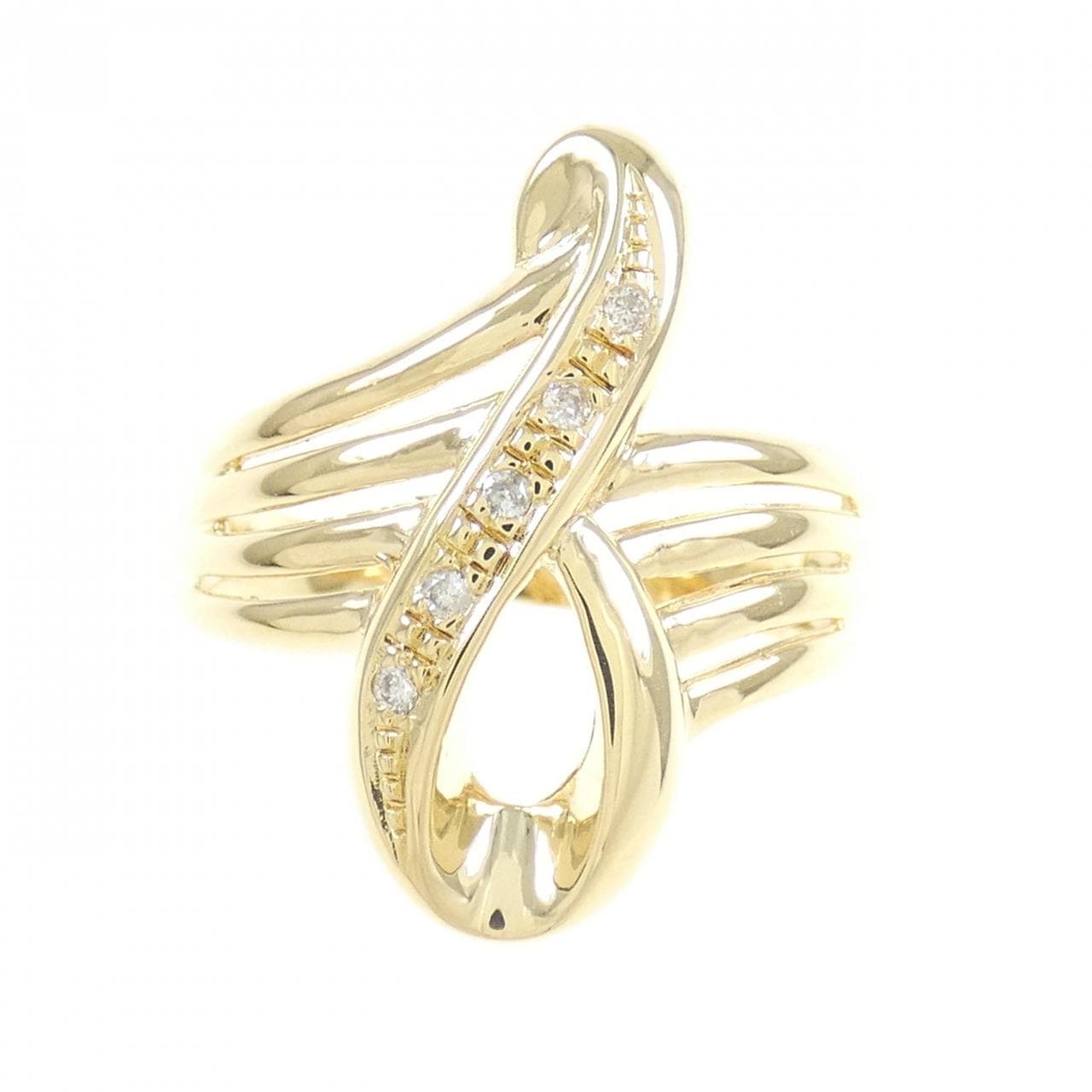 K18YG ダイヤモンド リング 0.03CT