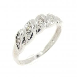 K18WG ダイヤモンド リング 0.05CT
