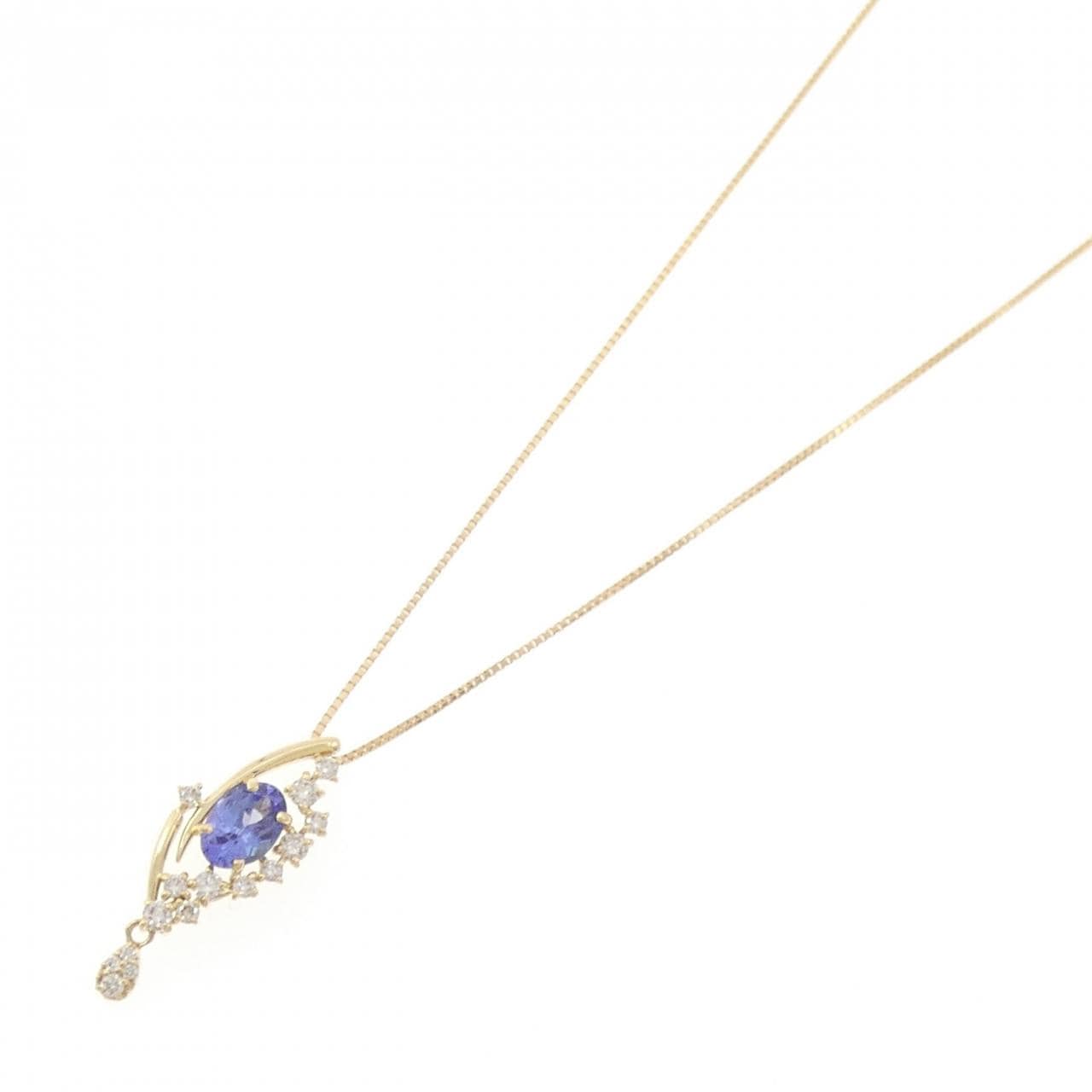 K18YG タンザナイト ネックレス 0.63CT