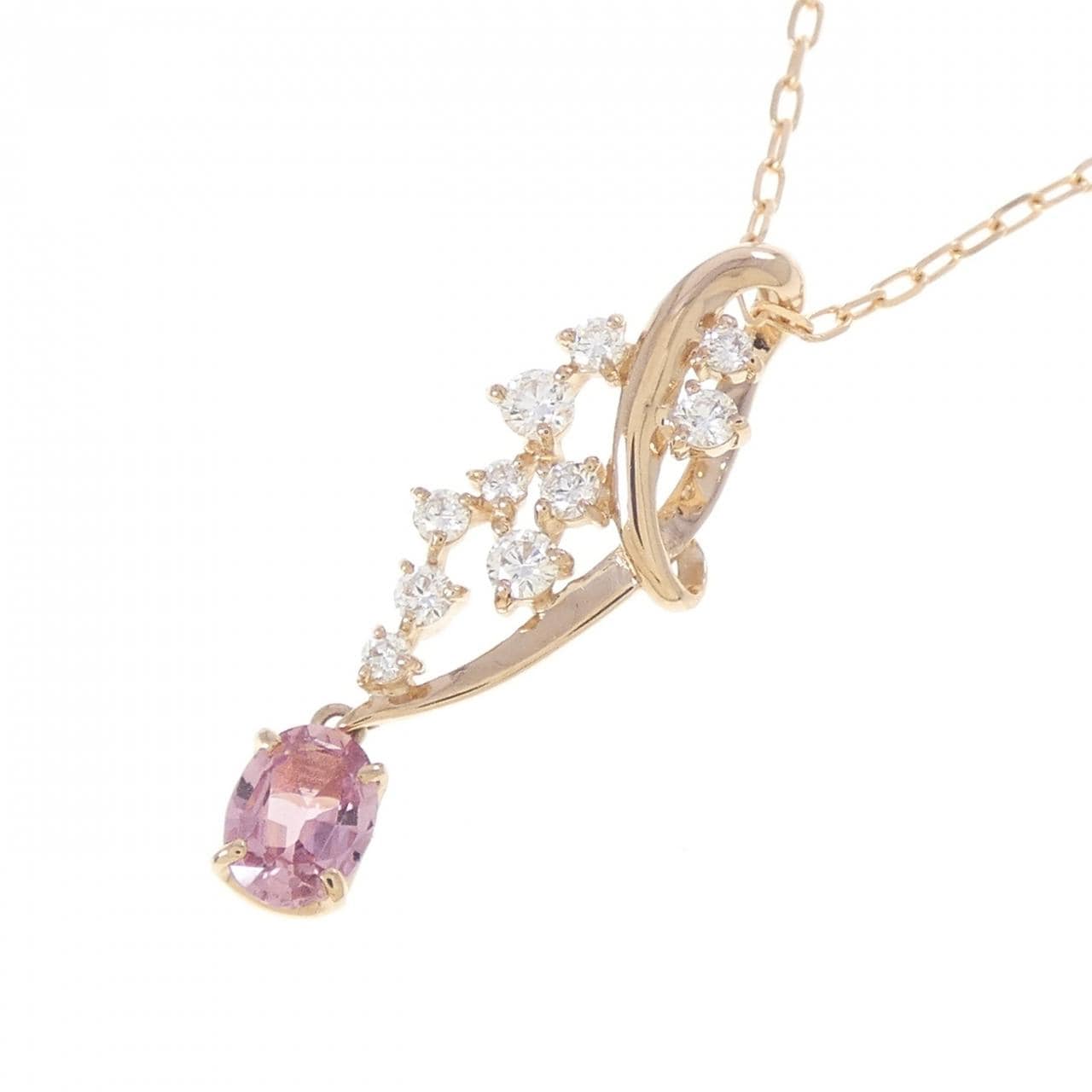 K18PG サファイヤ ネックレス 0.320CT