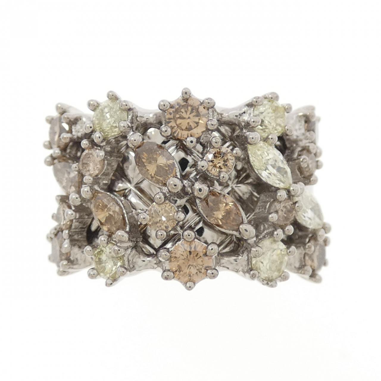 K18WG ダイヤモンド リング 1.00CT