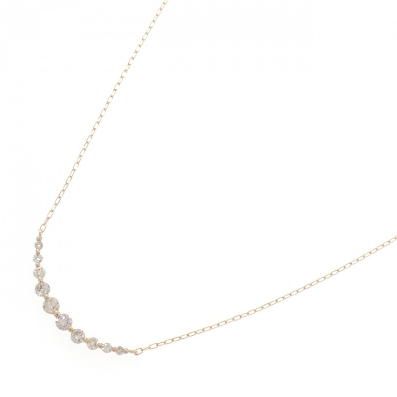 K18PG ダイヤモンド ネックレス 0.30CT