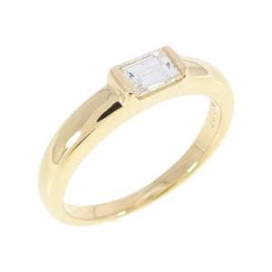 18KYG ダイヤモンド リング 0.27CT