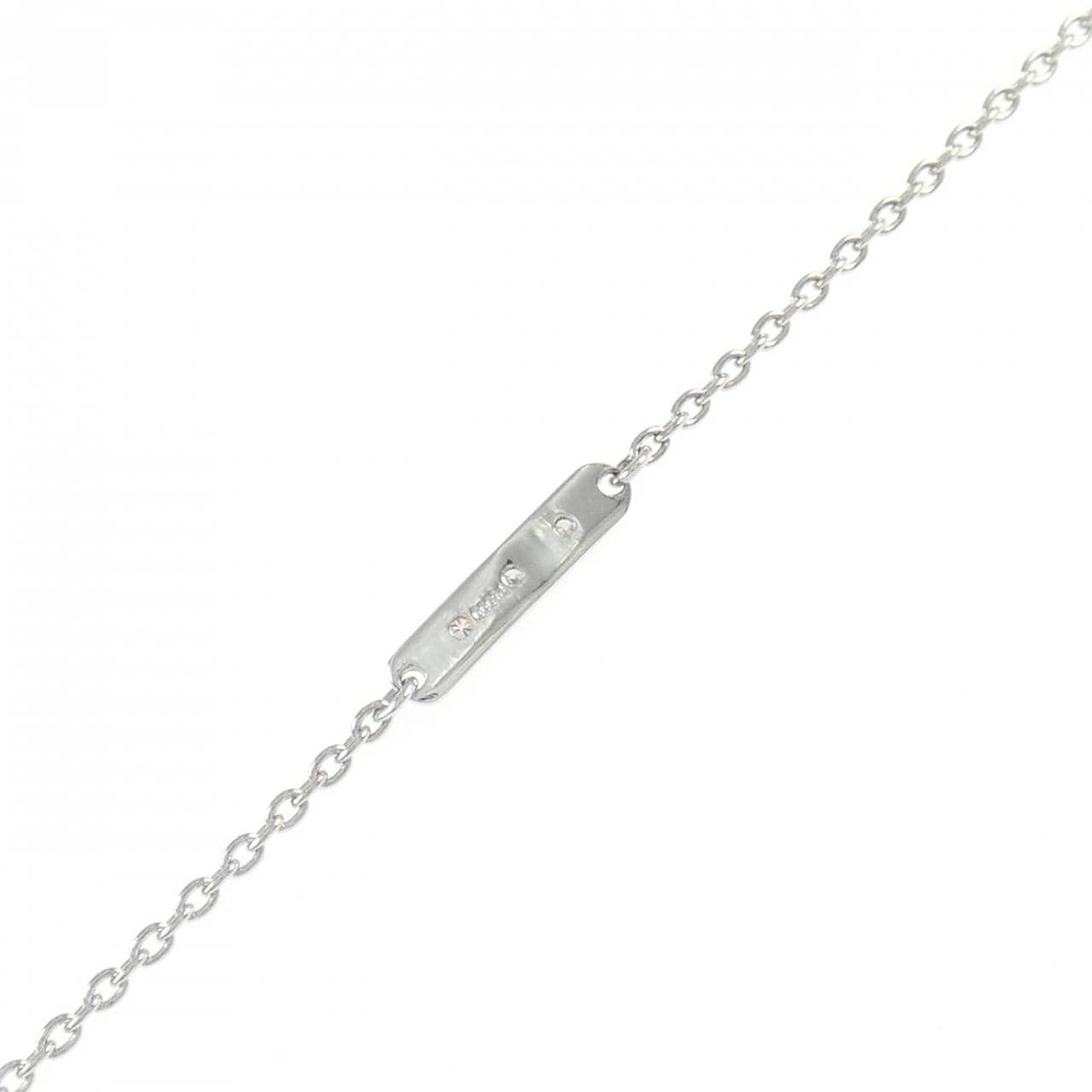 PT900/K18PG/PT850 ピンクダイヤモンド ネックレス 0.07CT