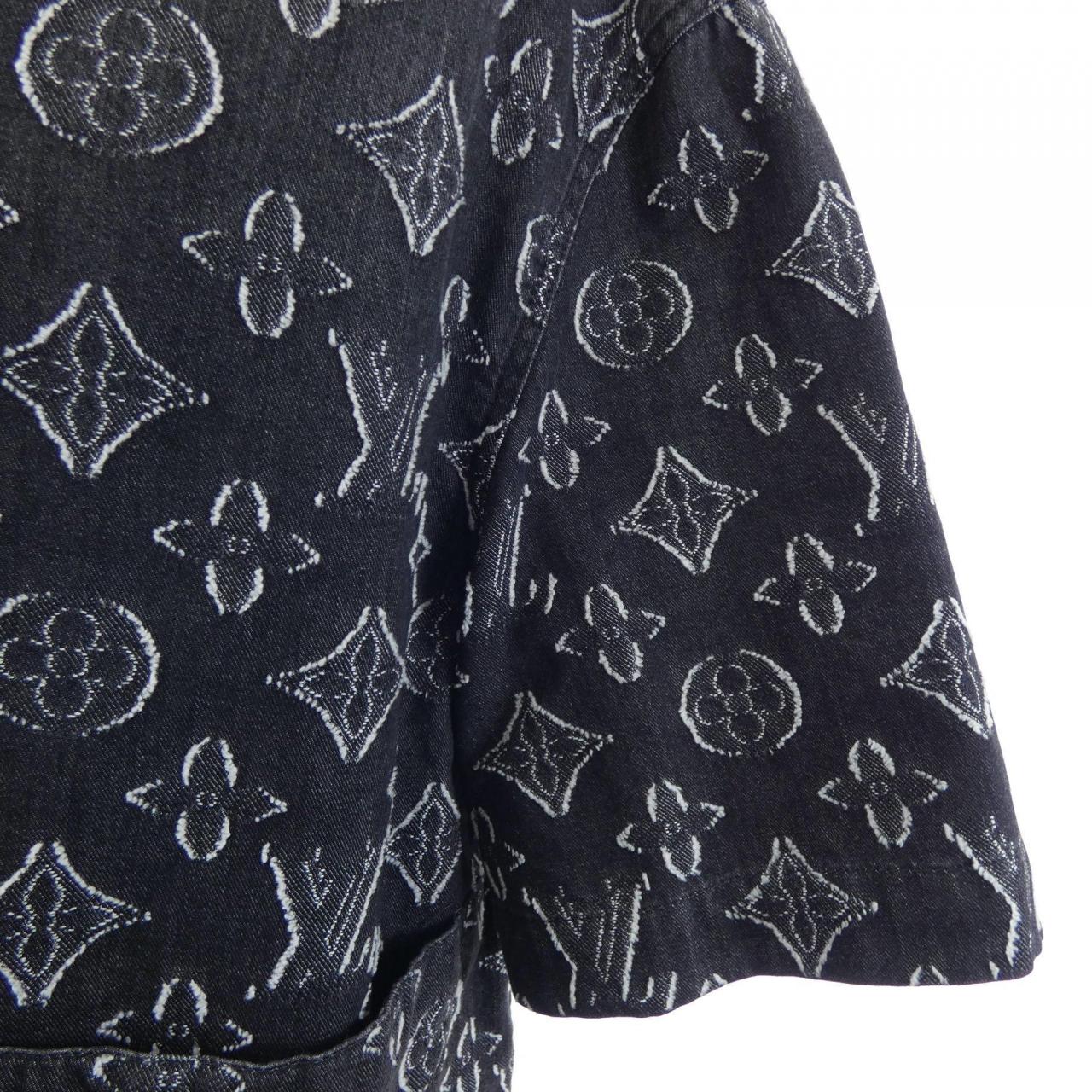 ルイヴィトン LOUIS VUITTON モノグラムショートスリーブシャンブレーシャツ HPS73WARS S／Sシャツ