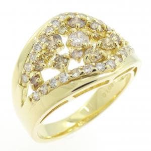 K18YG ダイヤモンド リング 1.08CT
