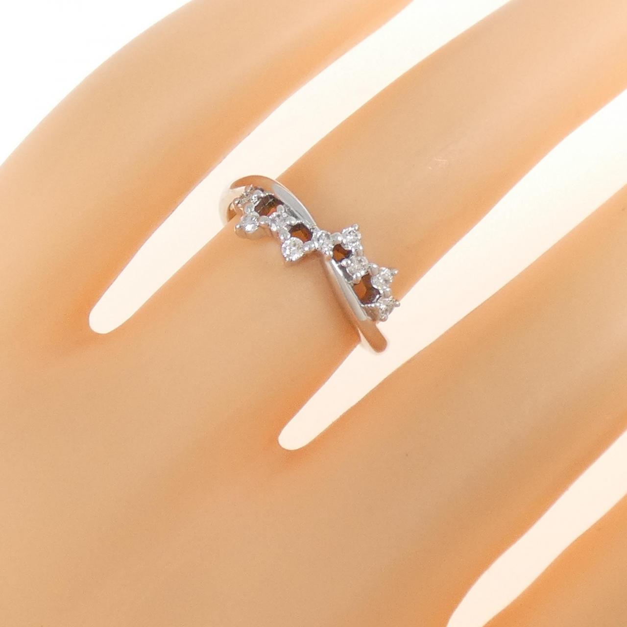 K18WG ダイヤモンド リング 0.18CT