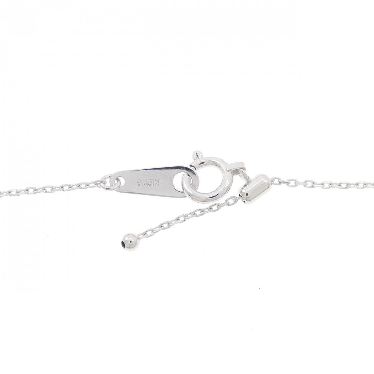 K18WG ハート ピンクダイヤモンド ネックレス 0.50CT