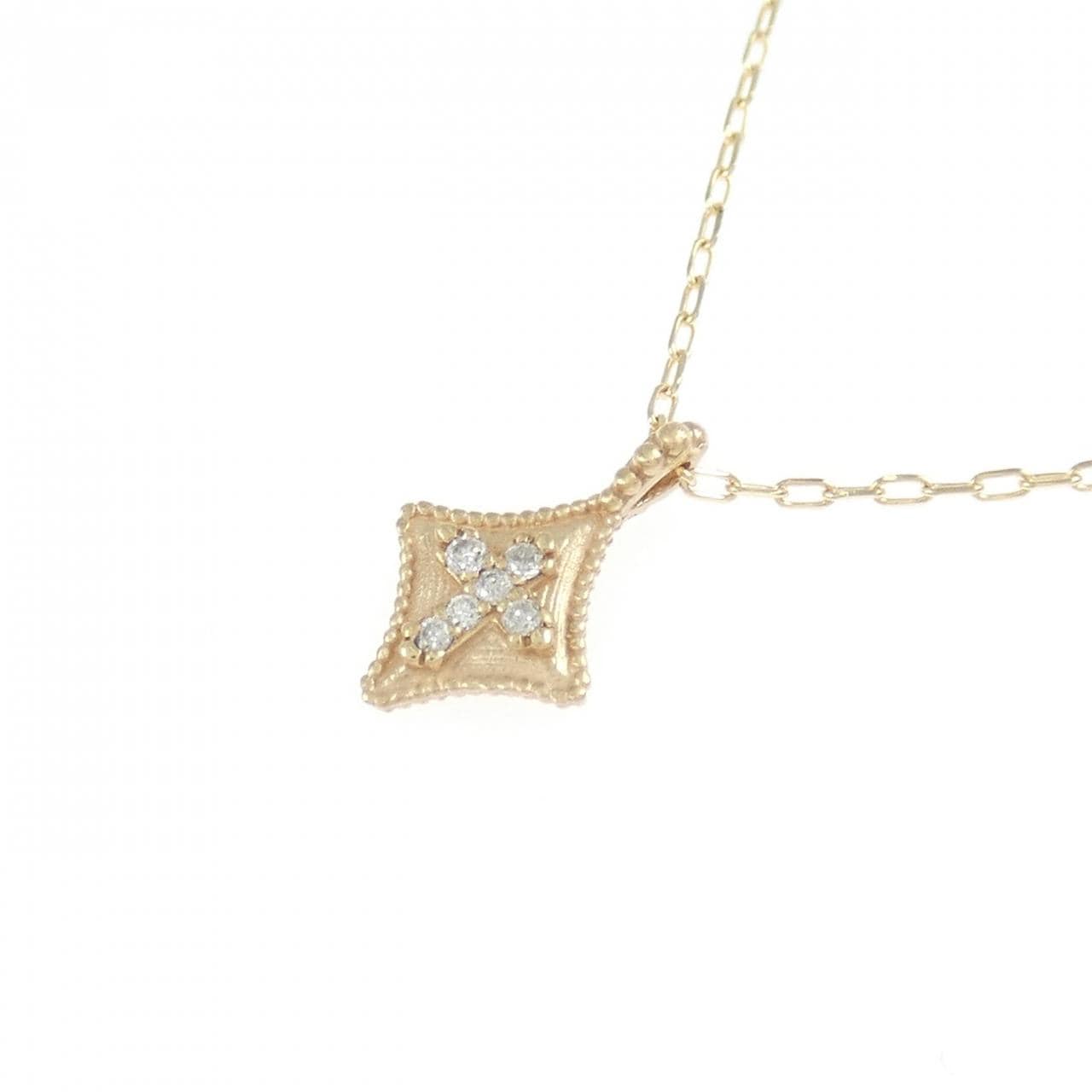 アガット ダイヤモンド ネックレス 0.01CT