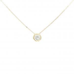 K18YG ソリティア ダイヤモンド ネックレス 0.348CT