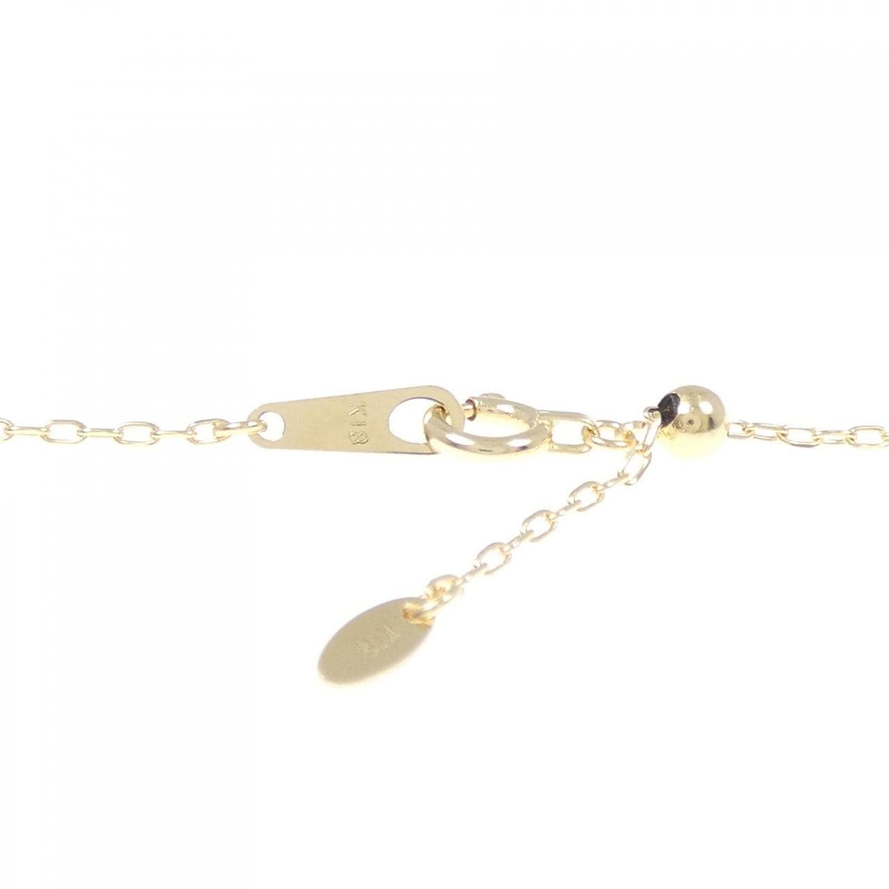 K18YG ダイヤモンド ネックレス 0.13CT