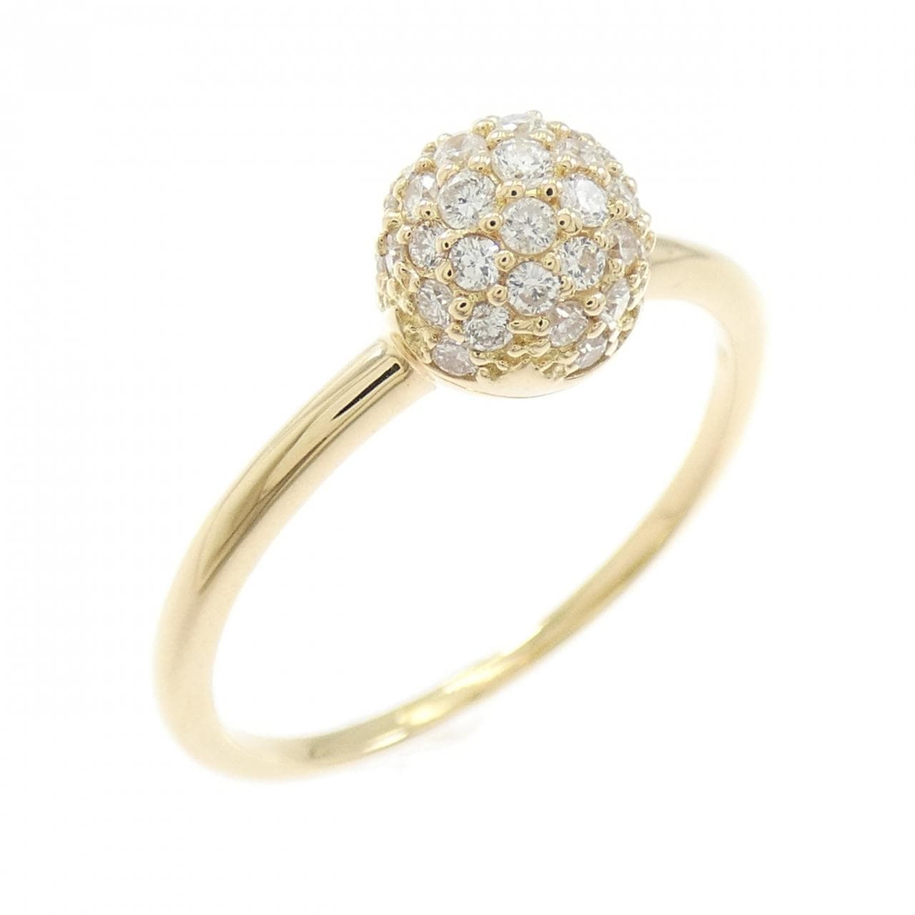 【リメイク】K18YG ダイヤモンド リング 0.30CT