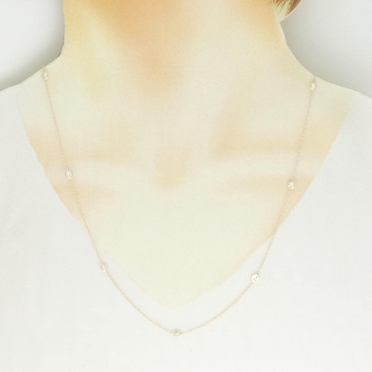 【リメイク】K10YG ダイヤモンド ネックレス 1.00CT
