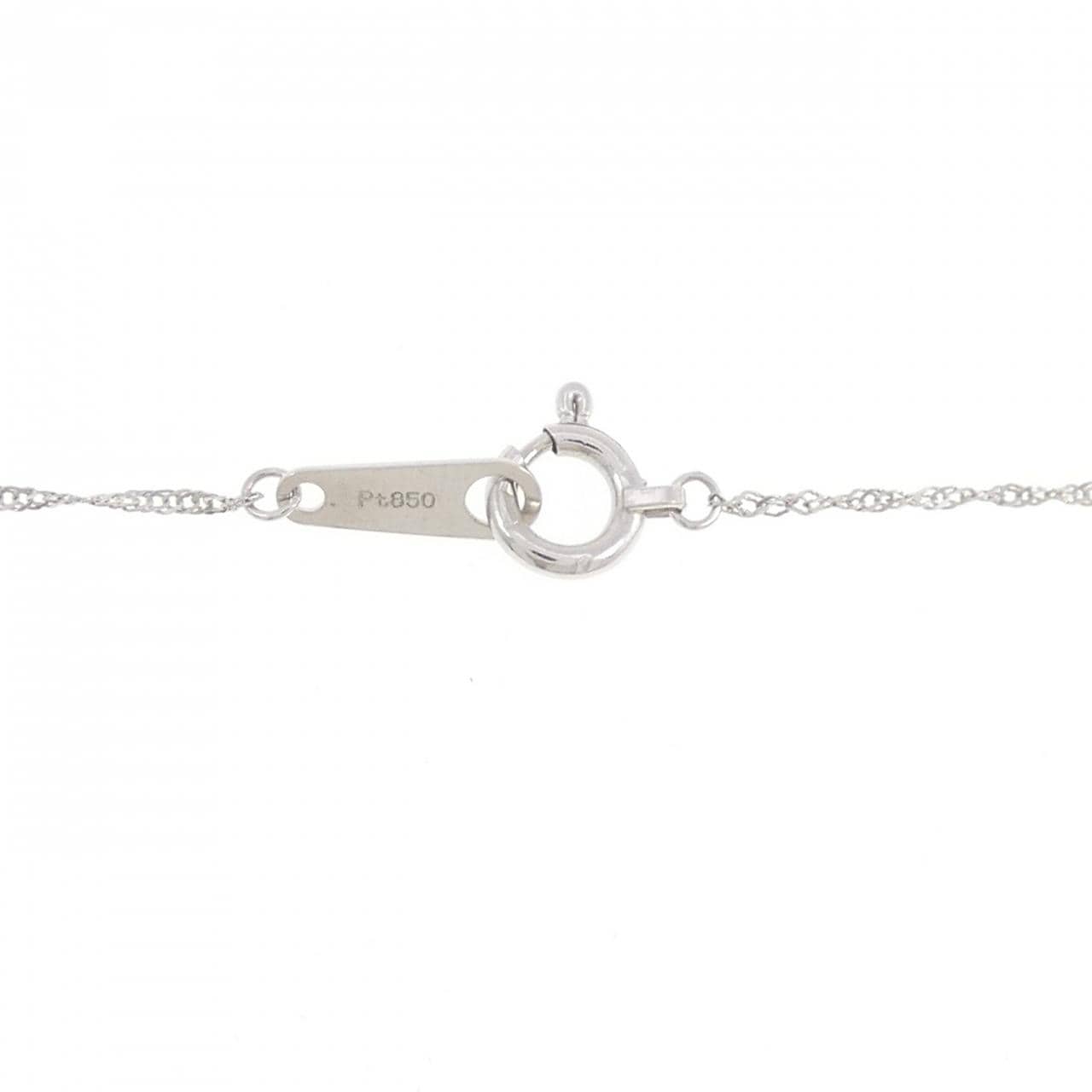 PT900/PT850 ソリティア ダイヤモンド ネックレス 0.40CT