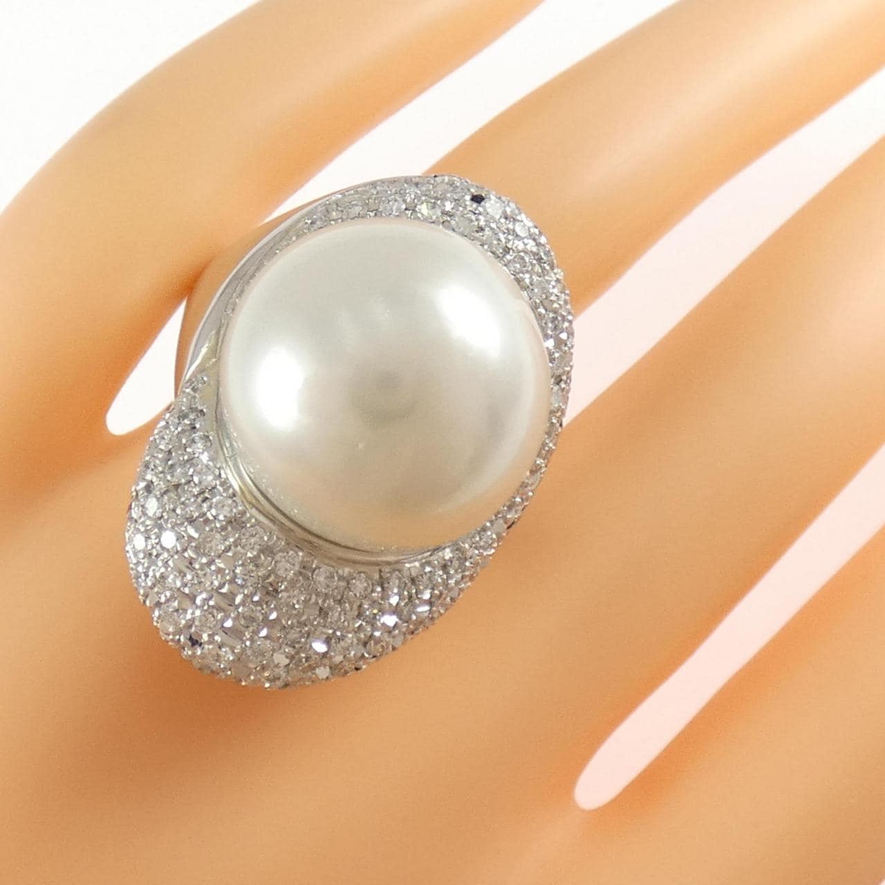 PT900 白蝶パール リング 17.7mm